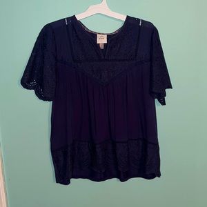 Navy large blouse from Target. Worn once.